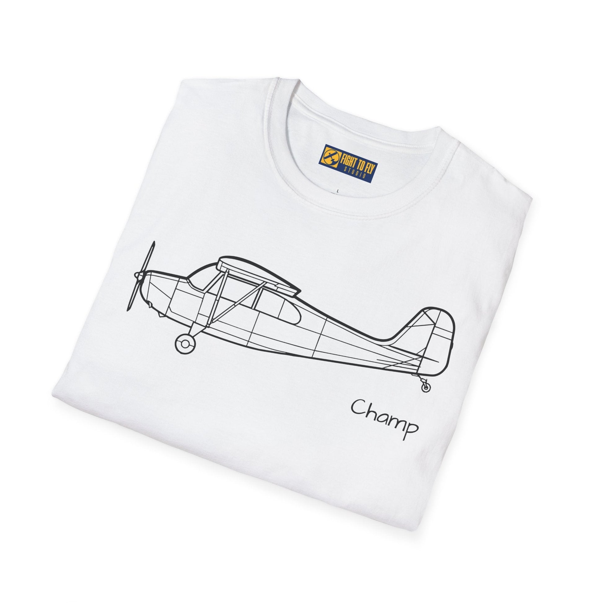 Aeronca Champ T-Shirt – 7AC Classic Taildragger Tee - Pilot gifts - WWII warbird t-shirt