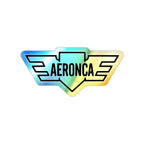 Aeronca Logo - Holographic Die-Cut Stickers - Paper products - Pilot gifts - WWII warbird t-shirt