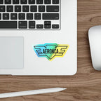 Aeronca Logo - Holographic Die-Cut Stickers - Paper products - Pilot gifts - WWII warbird t-shirt
