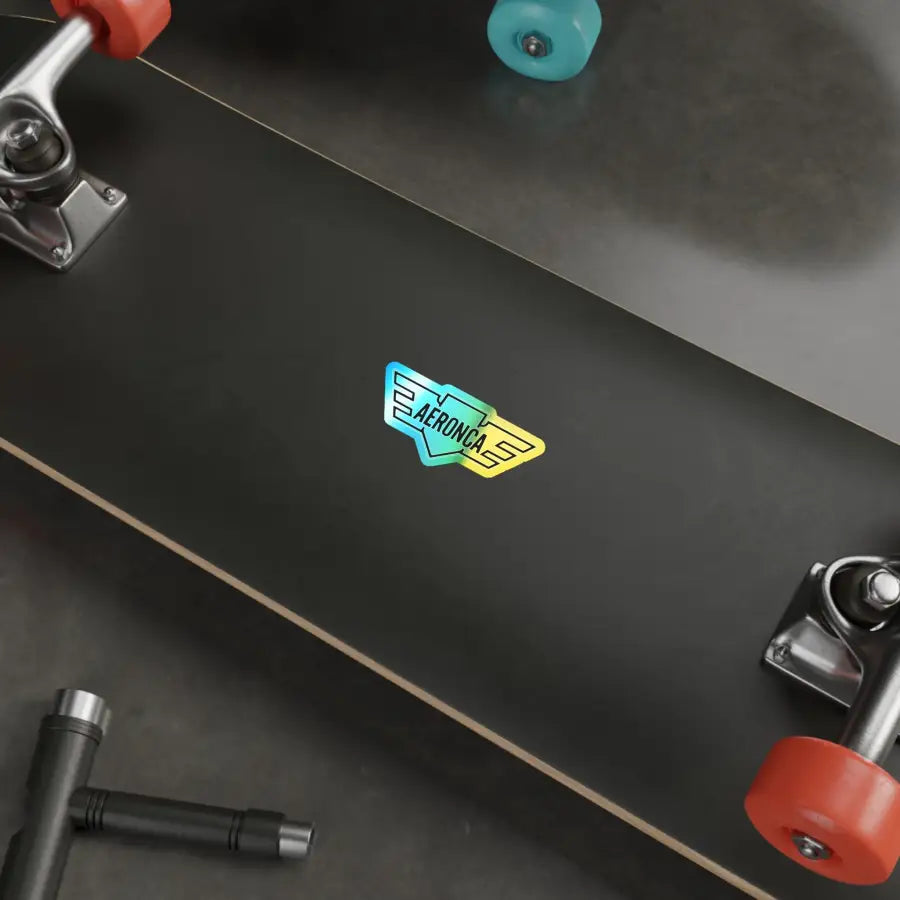 Aeronca Logo - Holographic Die-Cut Stickers - Paper products - Pilot gifts - WWII warbird t-shirt