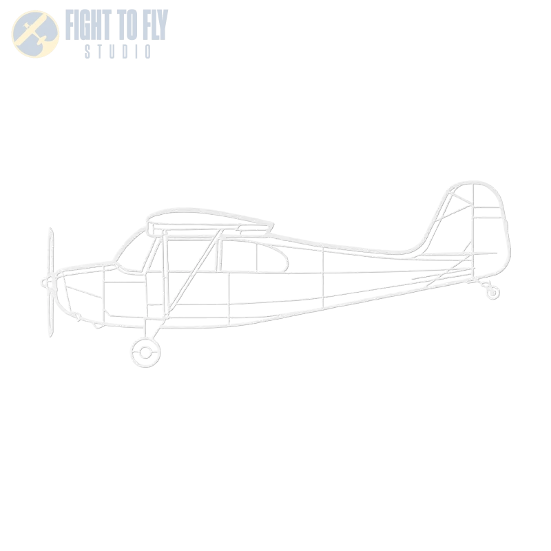 Aeronca Model 7 Champ Die Cut Metal Wall Art - Sign - Pilot gifts - WWII warbird t-shirt