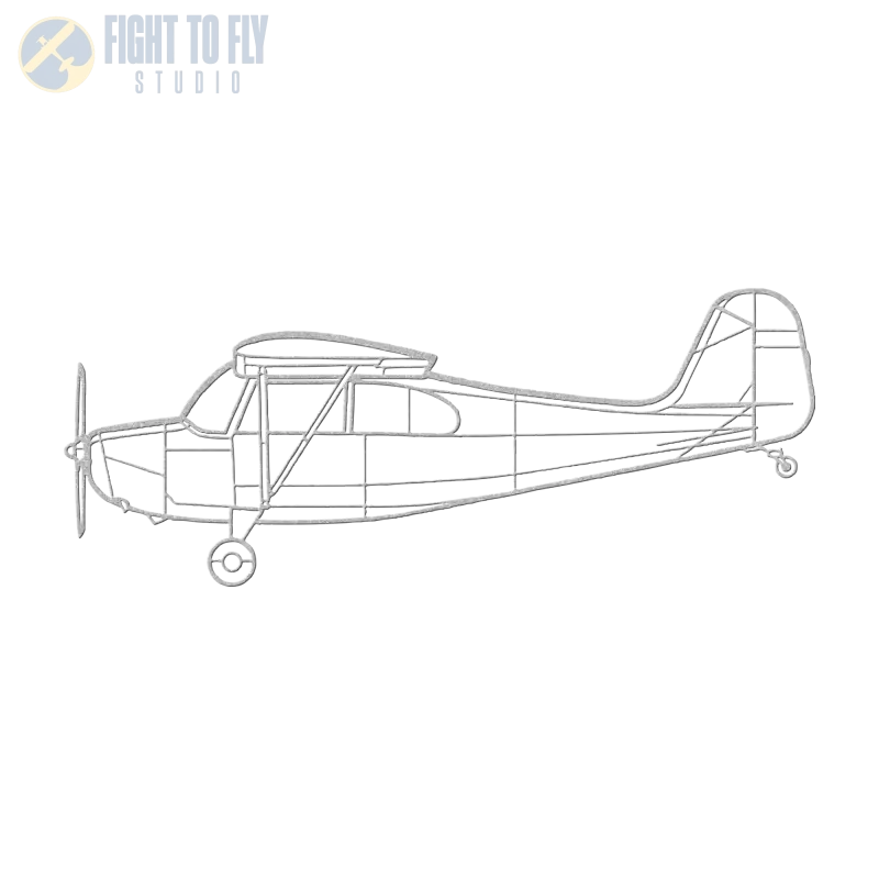 Aeronca Model 7 Champ Die Cut Metal Wall Art - Sign - Pilot gifts - WWII warbird t-shirt