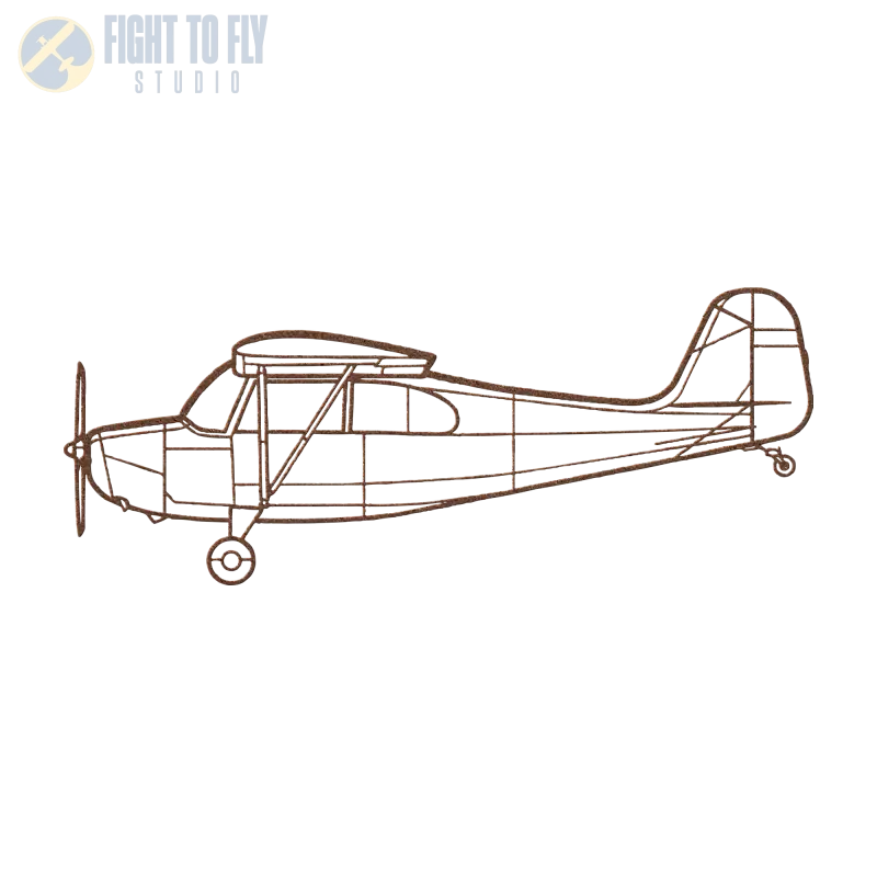 Aeronca Model 7 Champ Die Cut Metal Wall Art - Sign - Pilot gifts - WWII warbird t-shirt