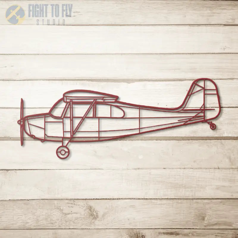 Aeronca Model 7 Champ Die Cut Metal Wall Art - Sign - Pilot gifts - WWII warbird t-shirt