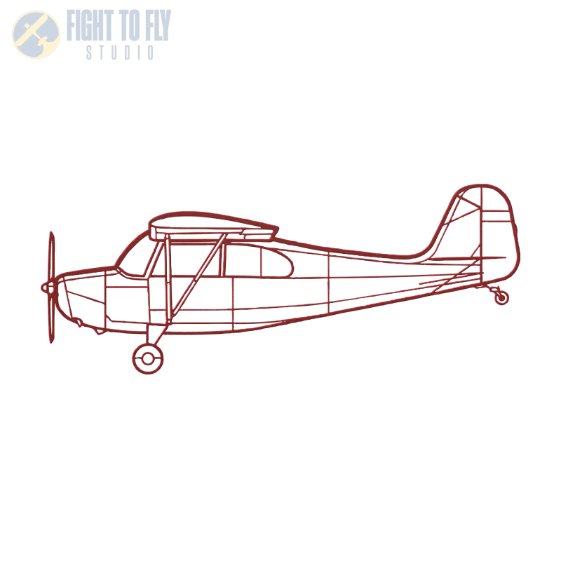 Aeronca Model 7 Champ Die Cut Metal Wall Art - Sign - Pilot gifts - WWII warbird t-shirt