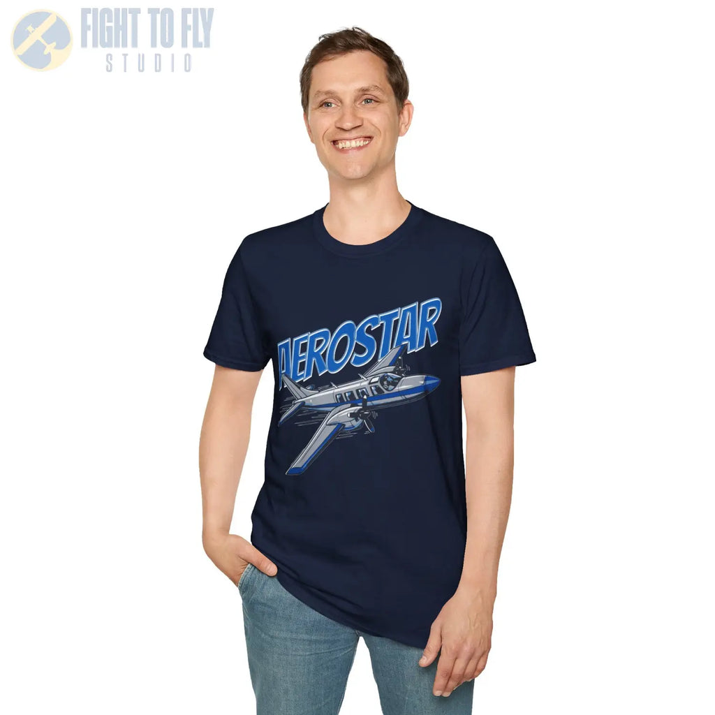 Aerostar – Twin-Engine Speed and Precision T-Shirt - Pilot gifts - WWII warbird t-shirt