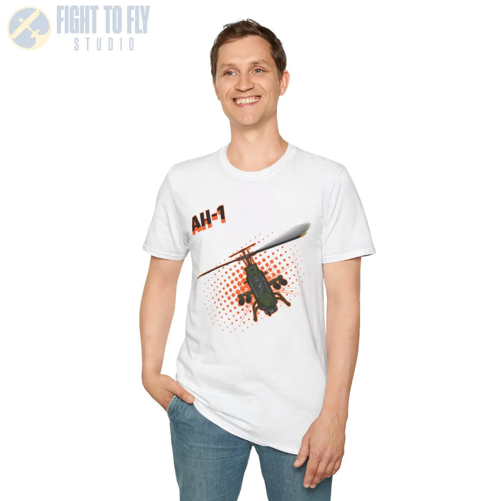 AH-1 Cobra Comic Style T-Shirt - Pilot gifts - WWII warbird t-shirt