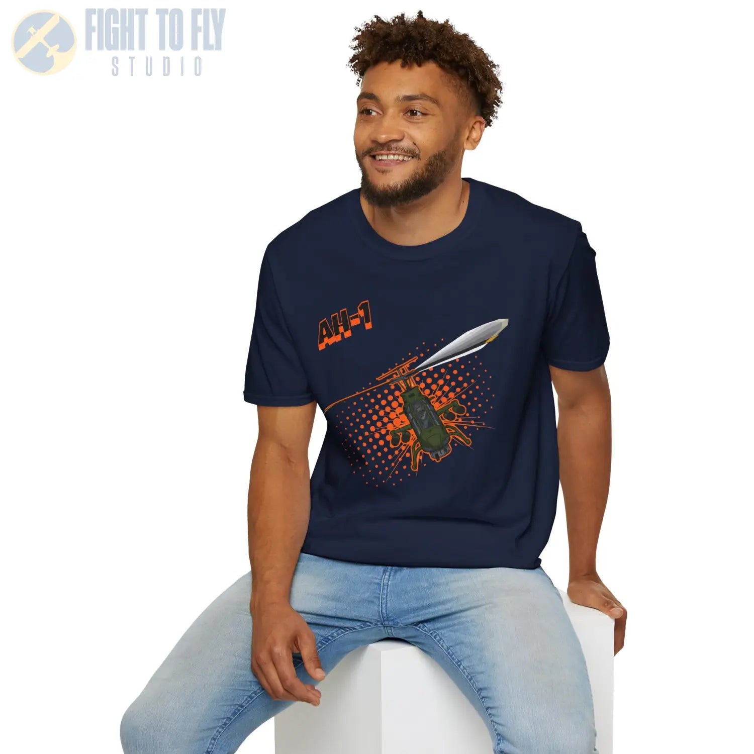 AH-1 Cobra Comic Style T-Shirt - Pilot gifts - WWII warbird t-shirt