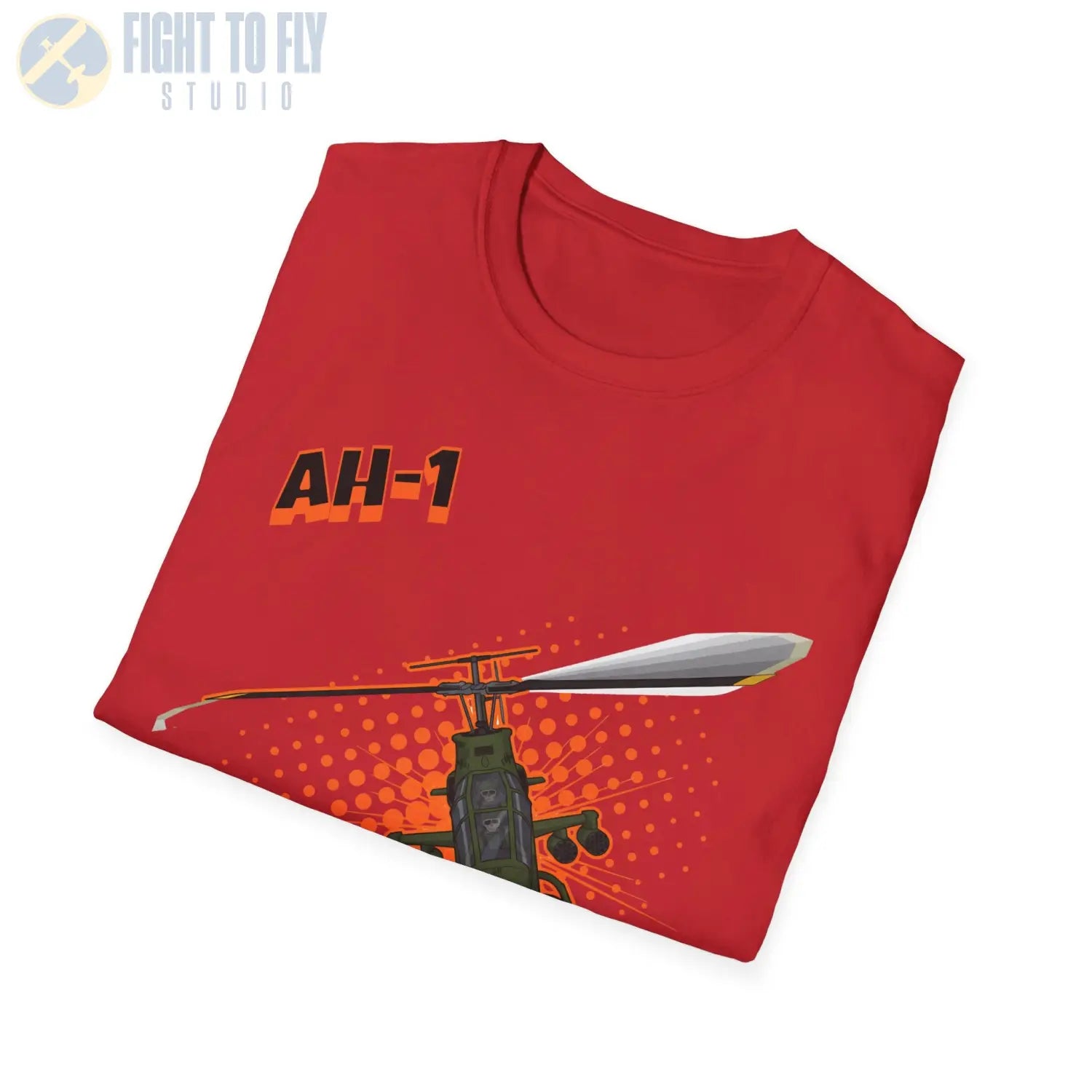 AH-1 Cobra Comic Style T-Shirt - Pilot gifts - WWII warbird t-shirt