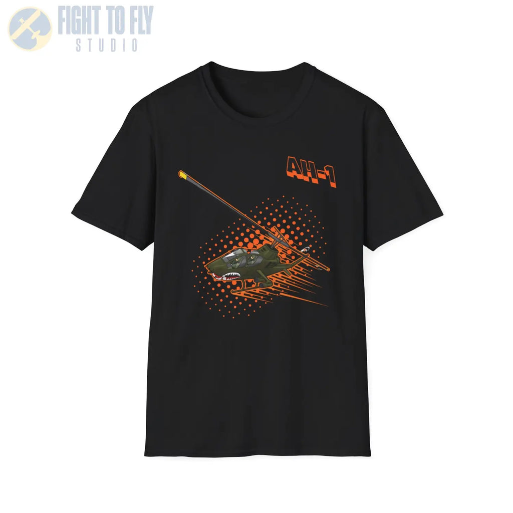 AH-1 Cobra Comic Style T-Shirt - Pilot gifts - WWII warbird t-shirt