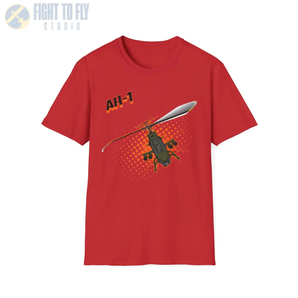 AH-1 Cobra Comic Style T-Shirt - Pilot gifts - WWII warbird t-shirt