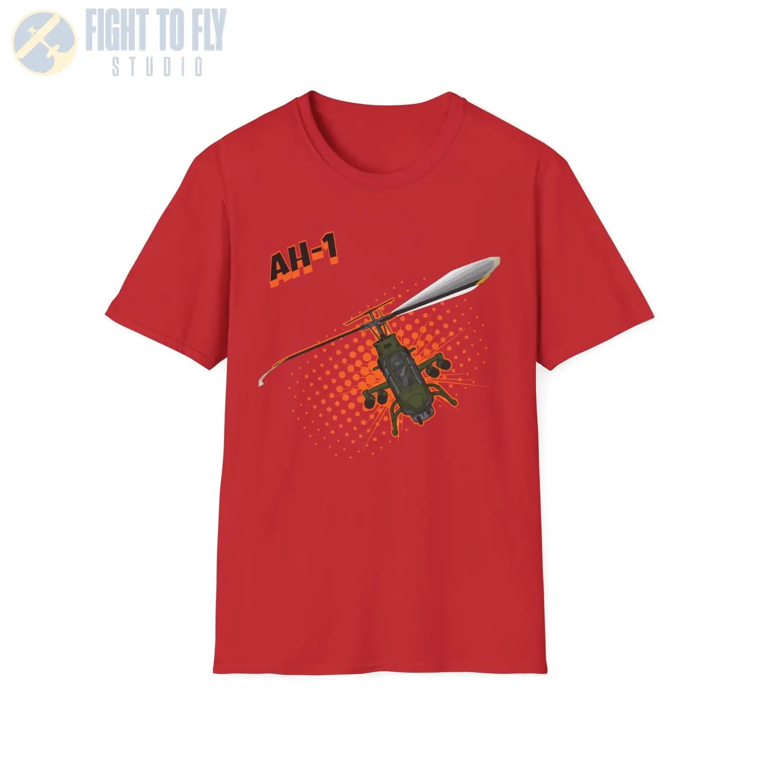 AH-1 Cobra Comic Style T-Shirt - Pilot gifts - WWII warbird t-shirt