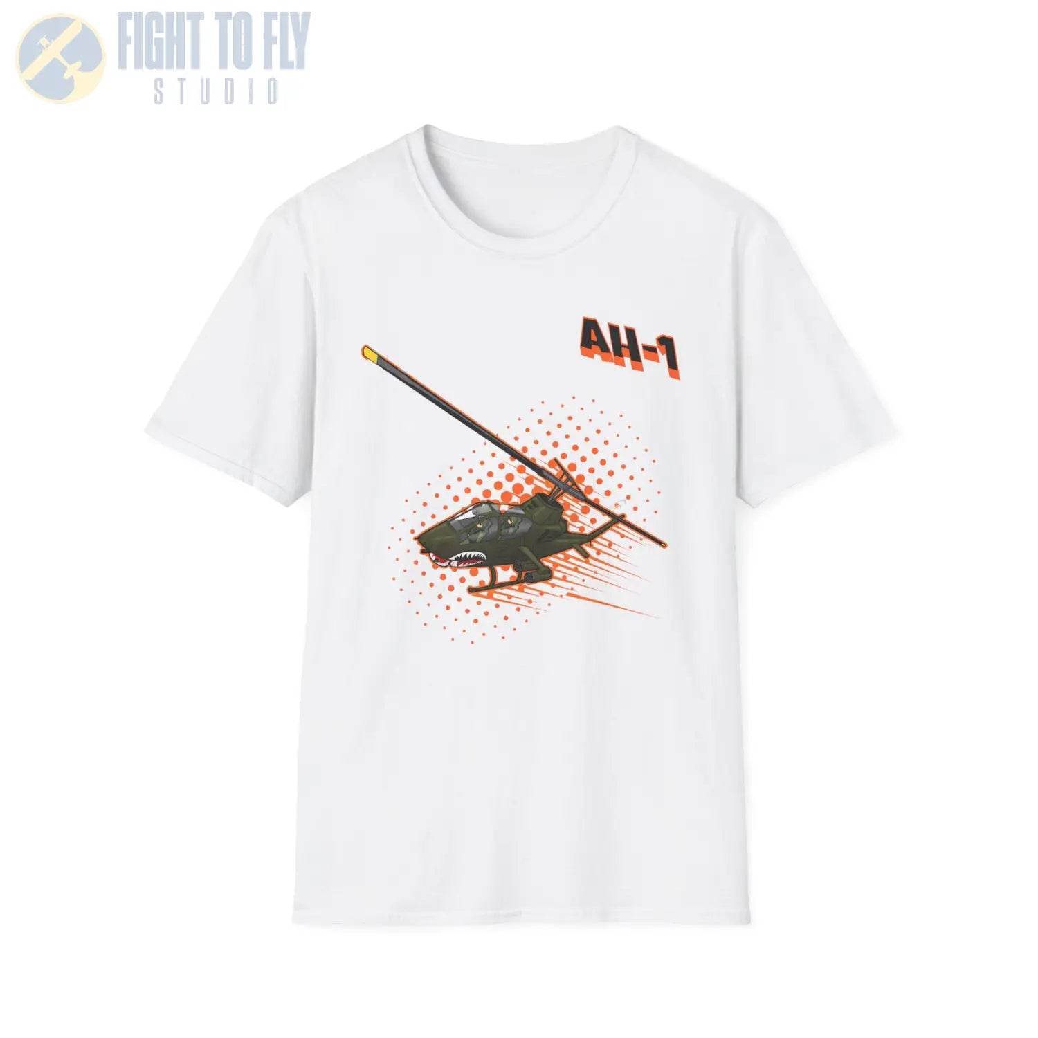 AH-1 Cobra Comic Style T-Shirt - Pilot gifts - WWII warbird t-shirt