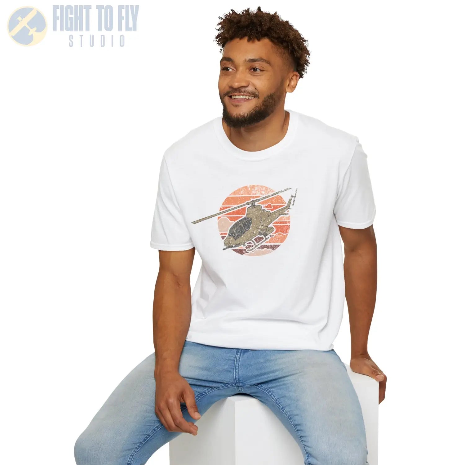 AH-1 Cobra Retro T-Shirt - Pilot gifts - WWII warbird t-shirt