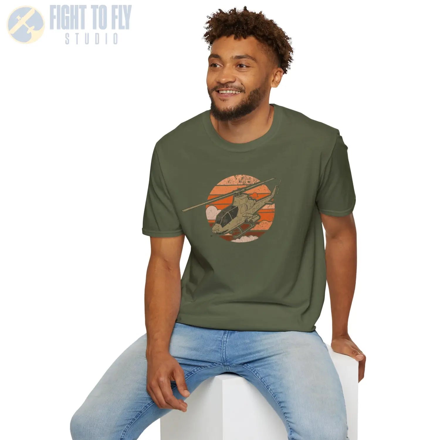 AH-1 Cobra Retro T-Shirt - Pilot gifts - WWII warbird t-shirt