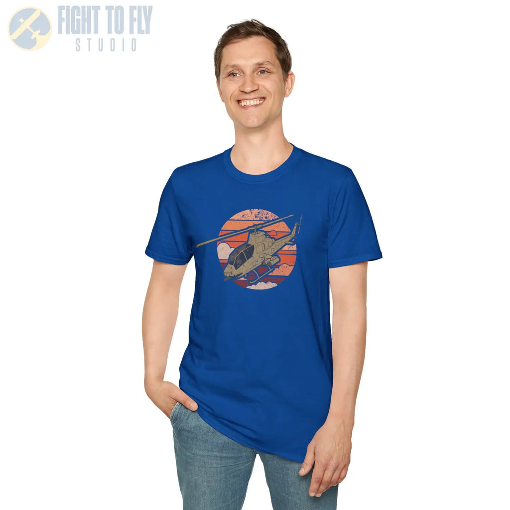AH-1 Cobra Retro T-Shirt - Pilot gifts - WWII warbird t-shirt