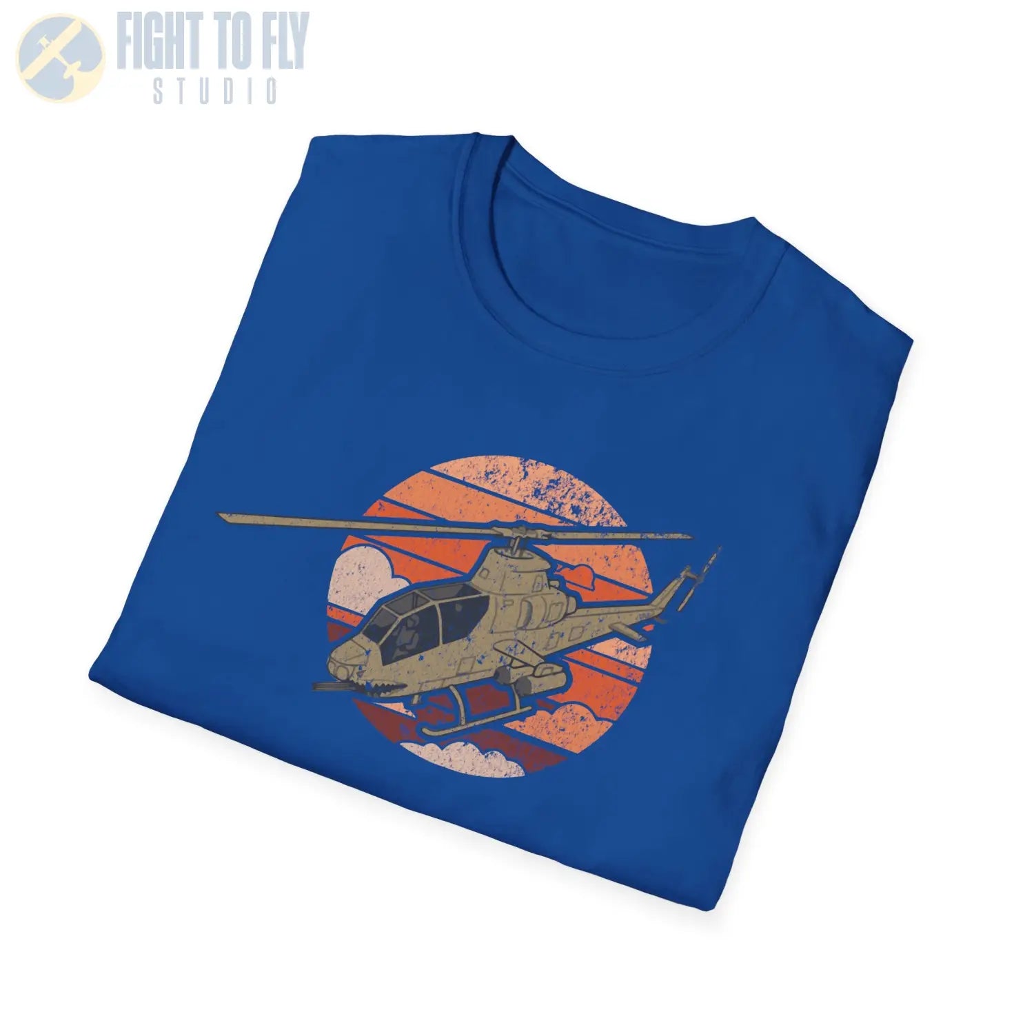 AH-1 Cobra Retro T-Shirt - Pilot gifts - WWII warbird t-shirt