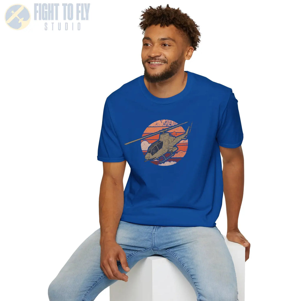 AH-1 Cobra Retro T-Shirt - Pilot gifts - WWII warbird t-shirt