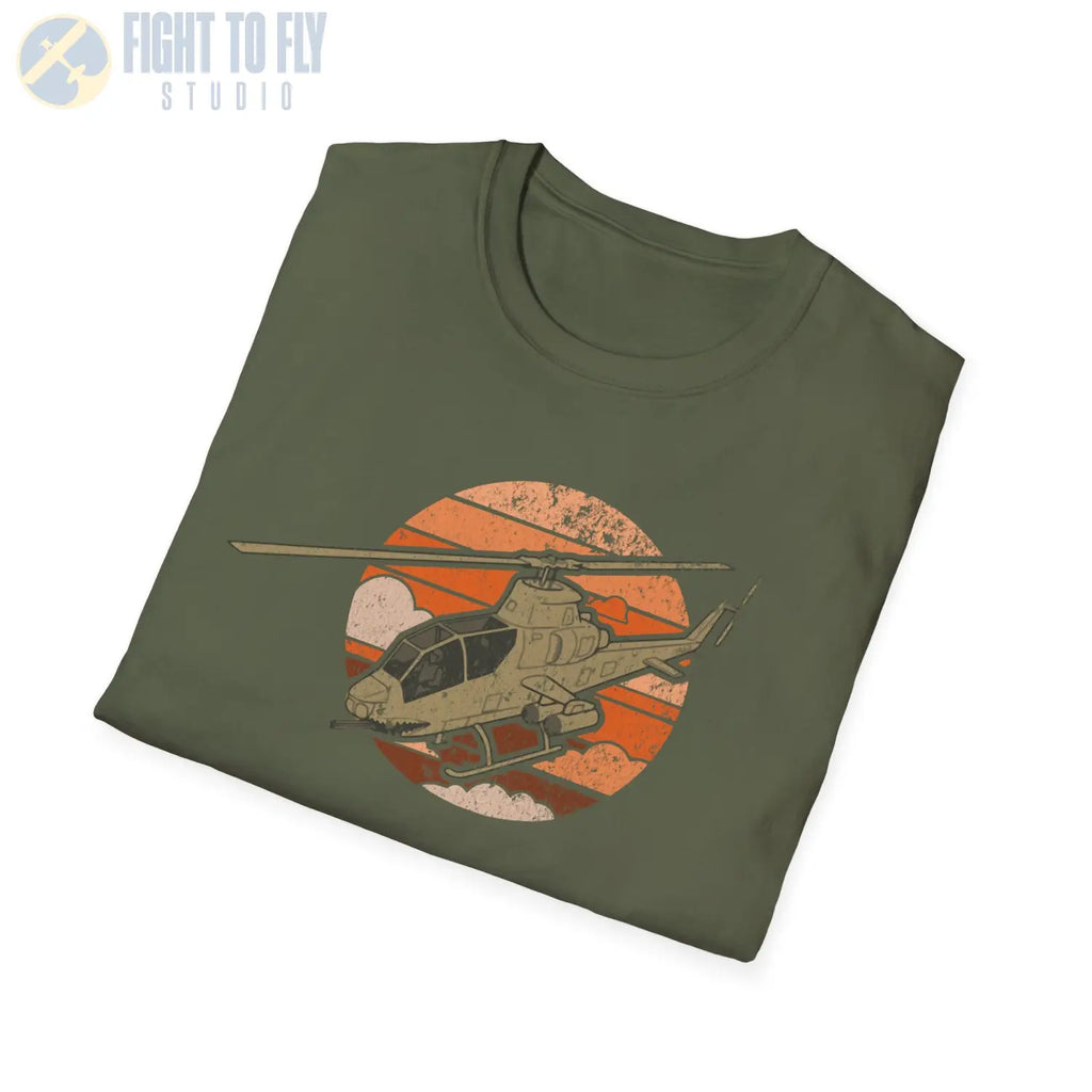AH-1 Cobra Retro T-Shirt - Pilot gifts - WWII warbird t-shirt
