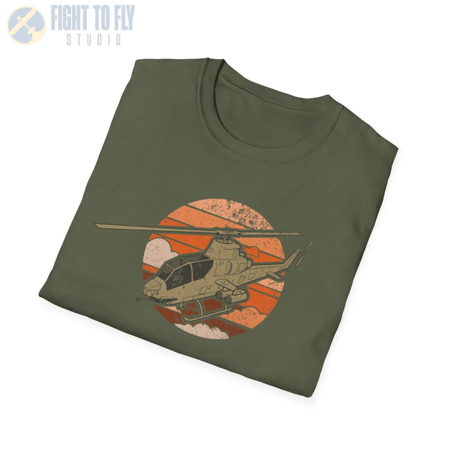 AH-1 Cobra Retro T-Shirt - Pilot gifts - WWII warbird t-shirt