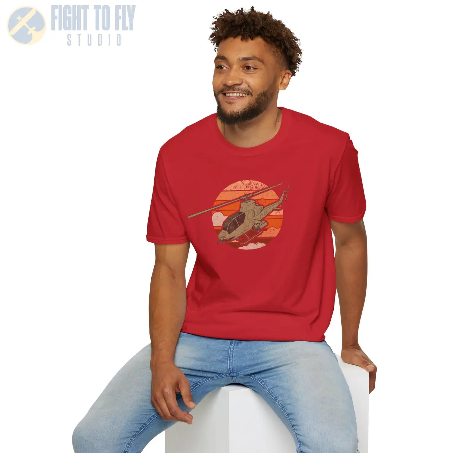 AH-1 Cobra Retro T-Shirt - Pilot gifts - WWII warbird t-shirt