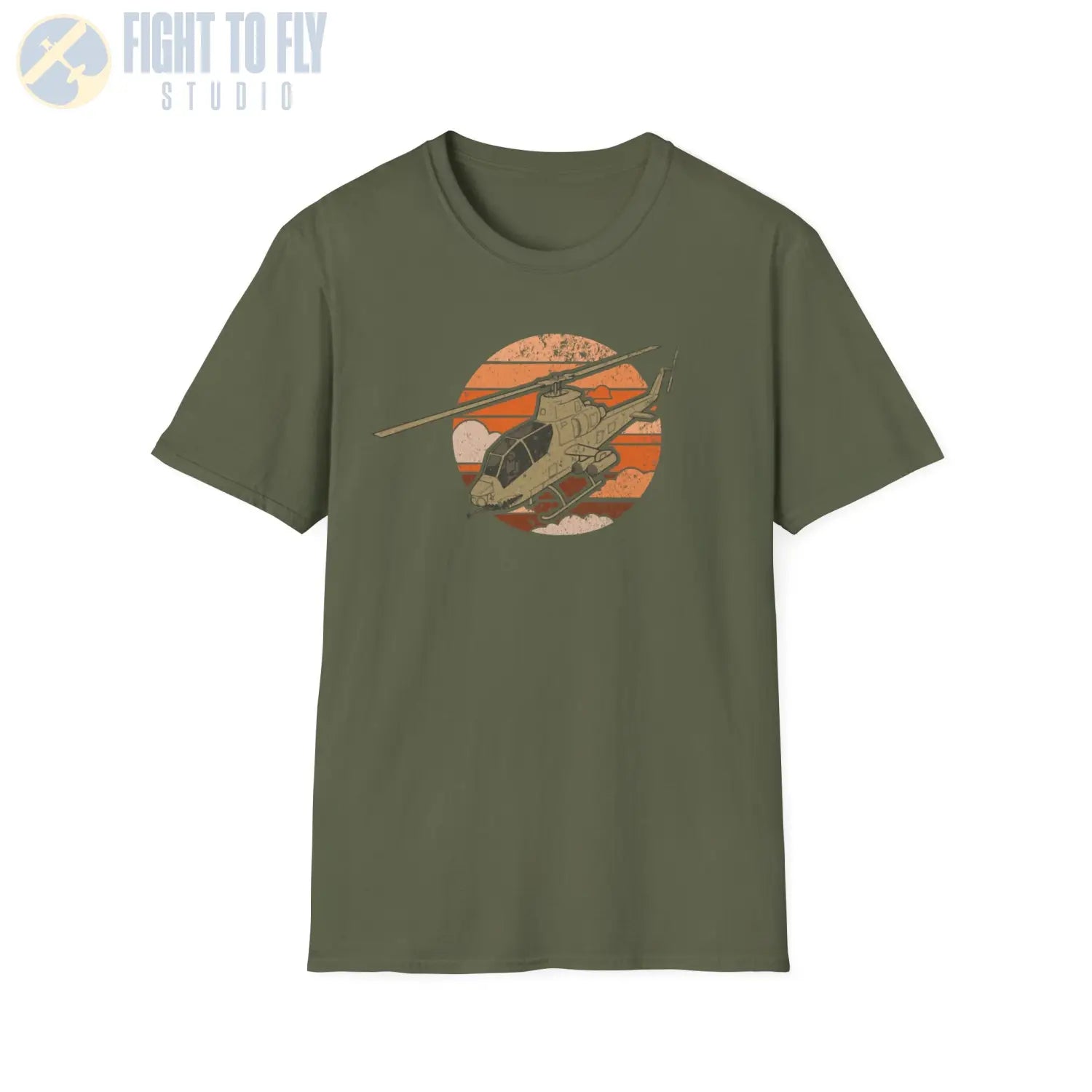 AH-1 Cobra Retro T-Shirt - Pilot gifts - WWII warbird t-shirt