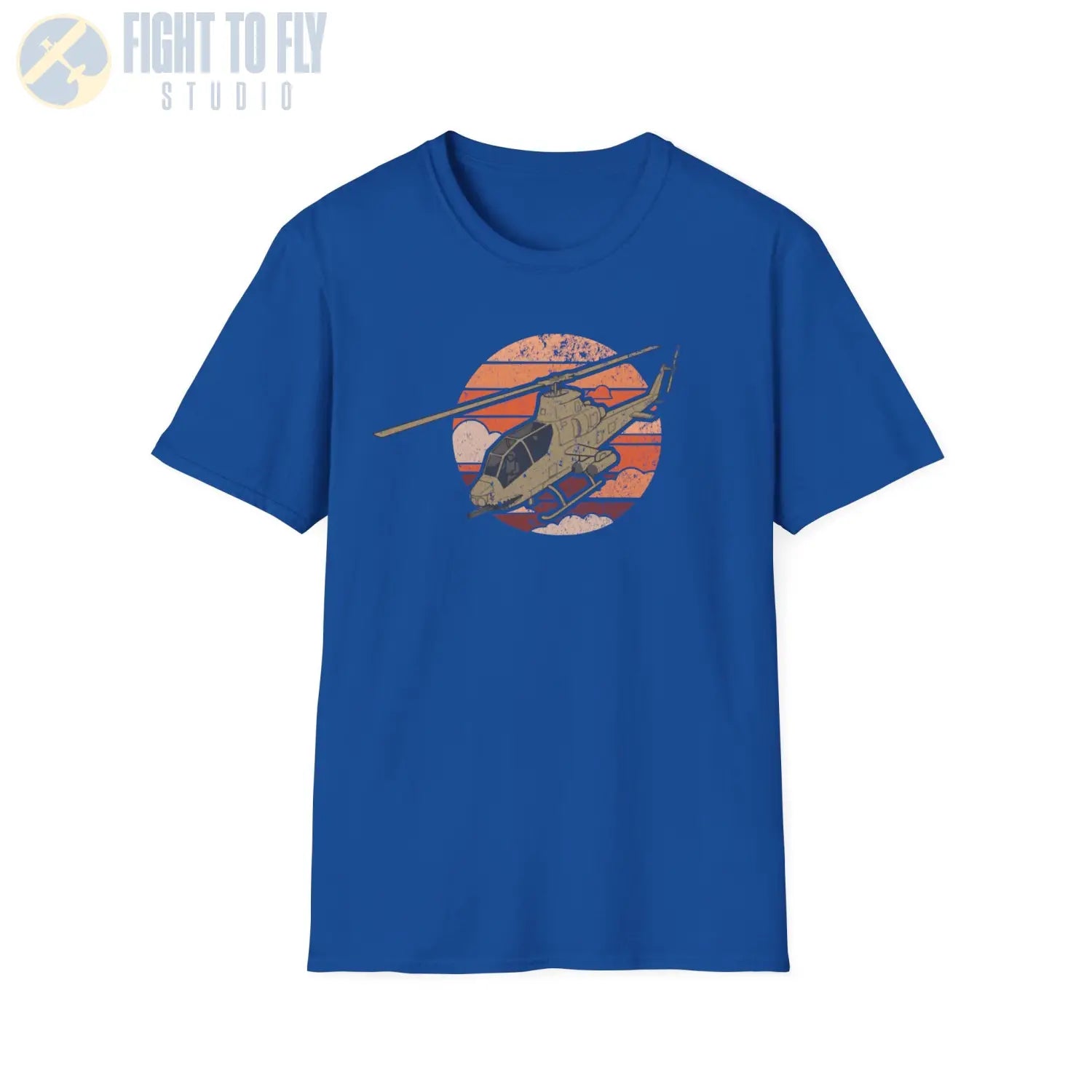 AH-1 Cobra Retro T-Shirt - Pilot gifts - WWII warbird t-shirt