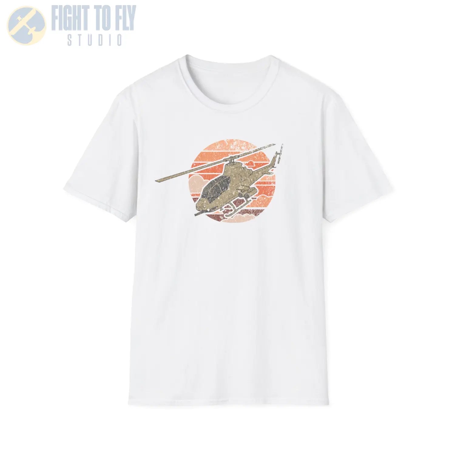 AH-1 Cobra Retro T-Shirt - Pilot gifts - WWII warbird t-shirt