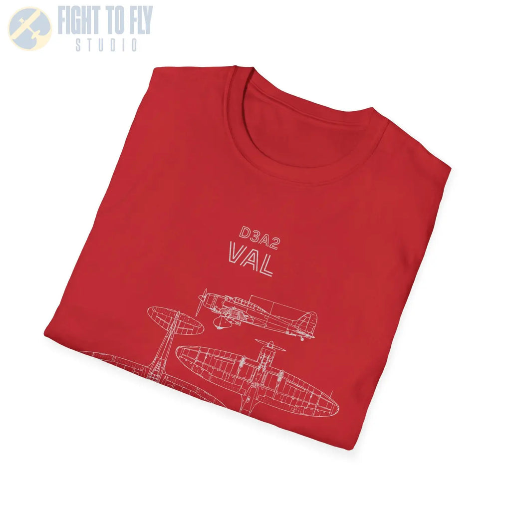 Aichi D3A “Val” — T-shirt - T-Shirt - Pilot gifts - WWII warbird t-shirt