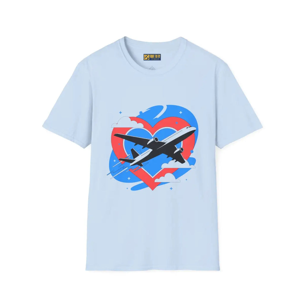 Airliner Love – Aviation Valentine or Travel Lover T-Shirt - Pilot gifts - WWII warbird t-shirt