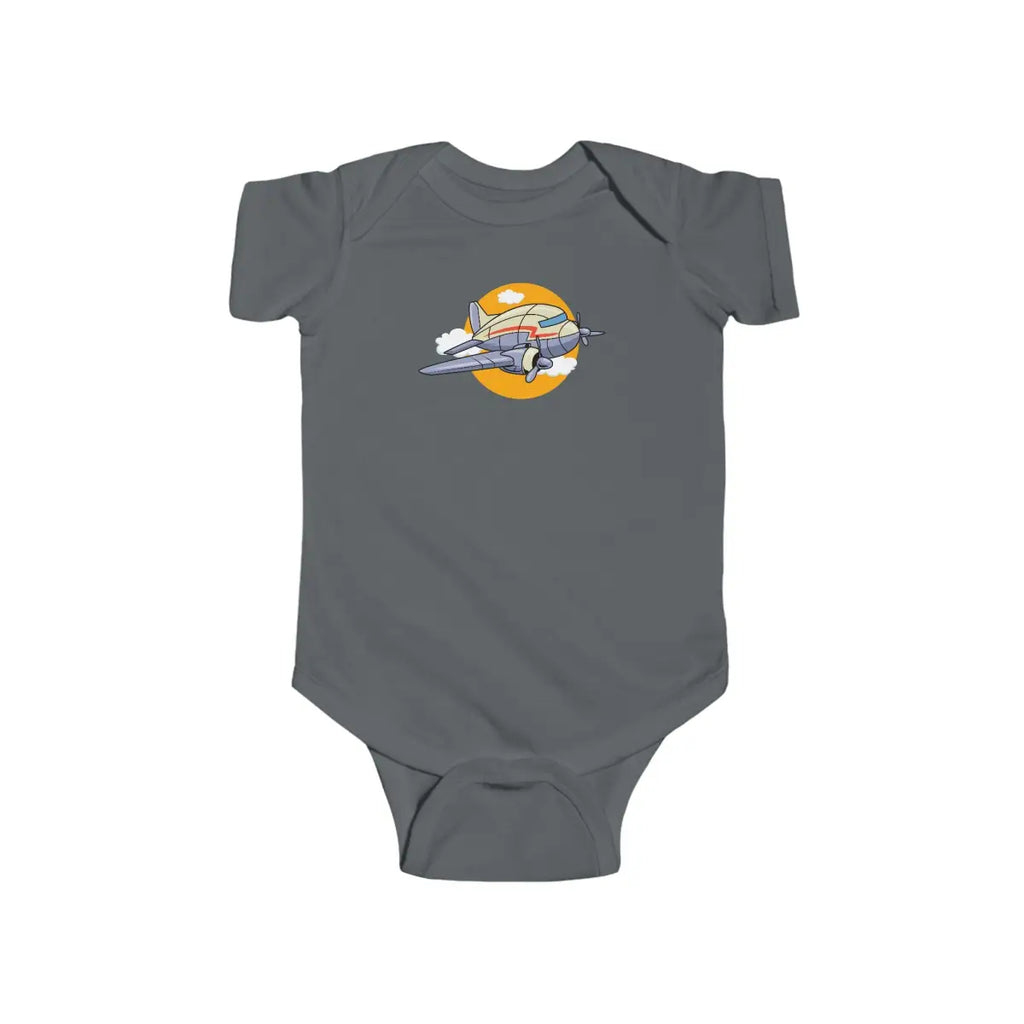 Airplane Adventure Infant Bodysuit DC-3 - Kids clothes - Pilot gifts - WWII warbird t-shirt