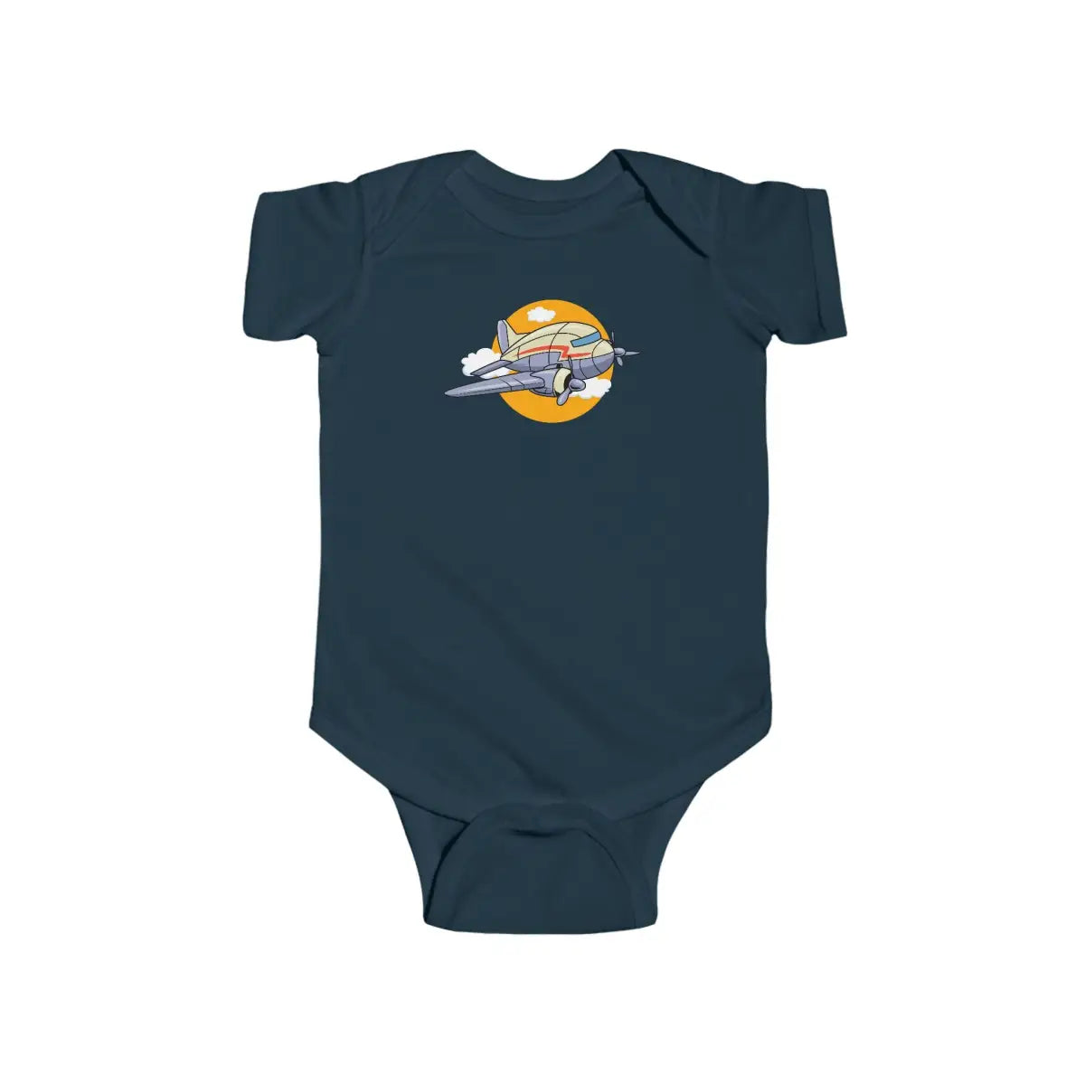 Airplane Adventure Infant Bodysuit DC-3 - Kids clothes - Pilot gifts - WWII warbird t-shirt