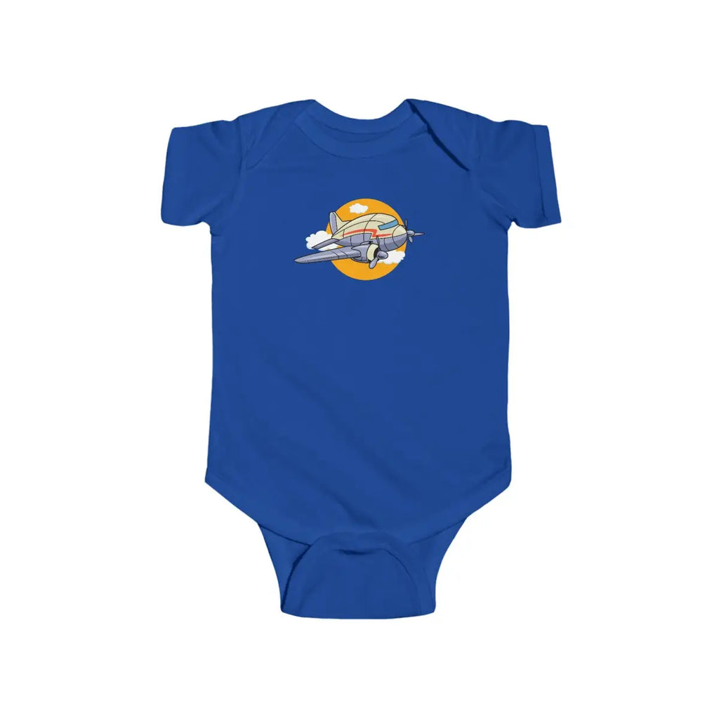 Airplane Adventure Infant Bodysuit DC-3 - Kids clothes - Pilot gifts - WWII warbird t-shirt