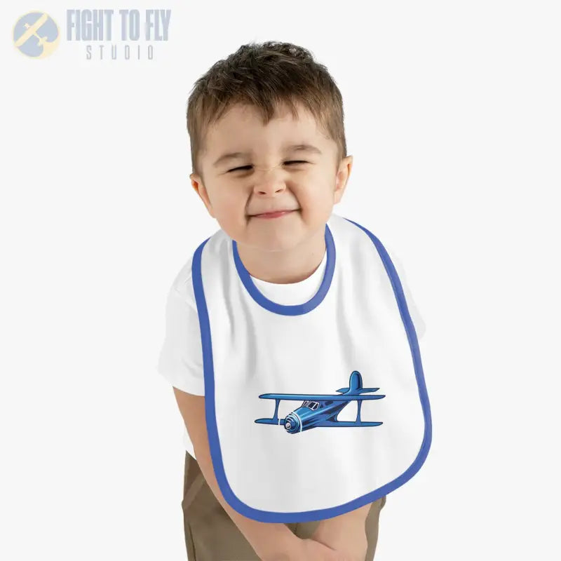 Airplane Baby Bib - Staggerwing Biplane - Kids clothes - Pilot gifts - WWII warbird t-shirt