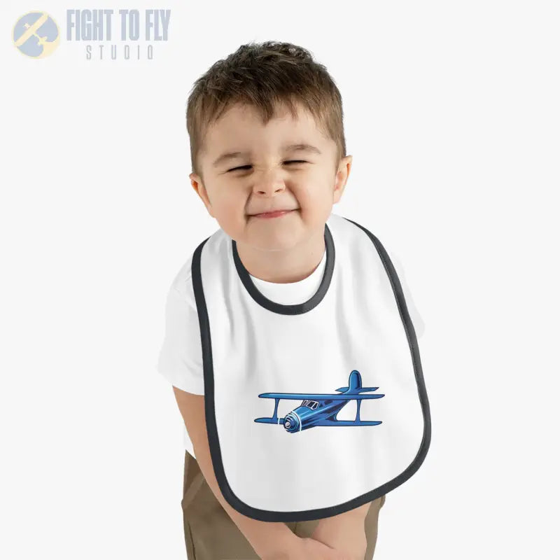 Airplane Baby Bib - Staggerwing Biplane - Kids clothes - Pilot gifts - WWII warbird t-shirt
