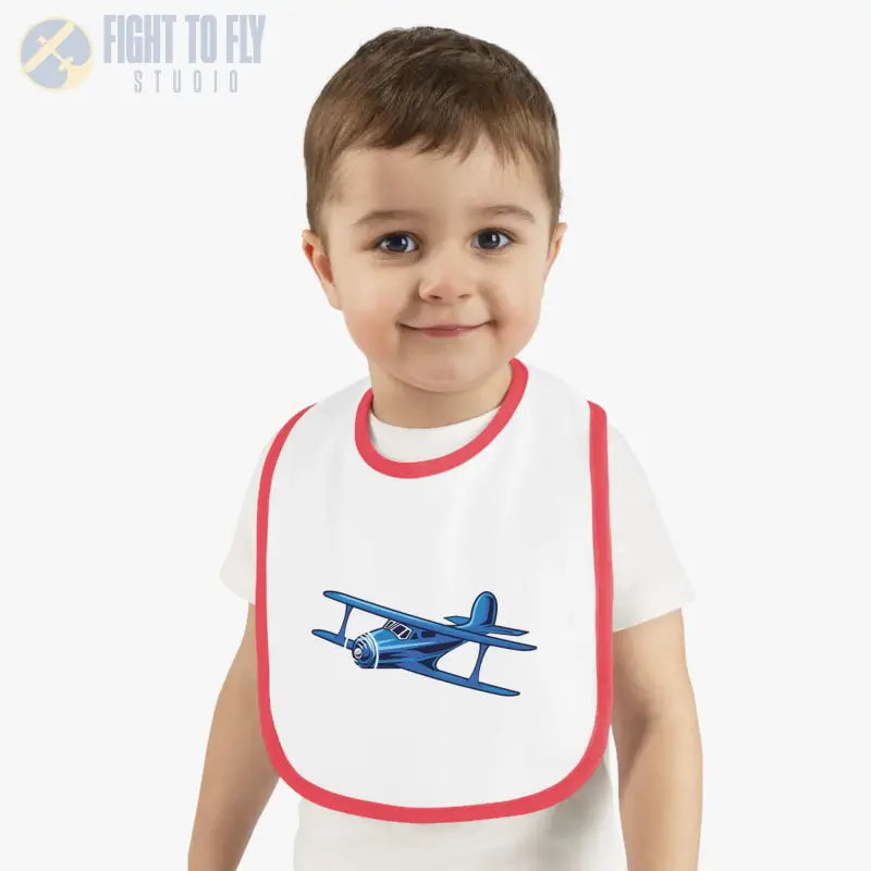 Airplane Baby Bib - Staggerwing Biplane - Kids clothes - Pilot gifts - WWII warbird t-shirt