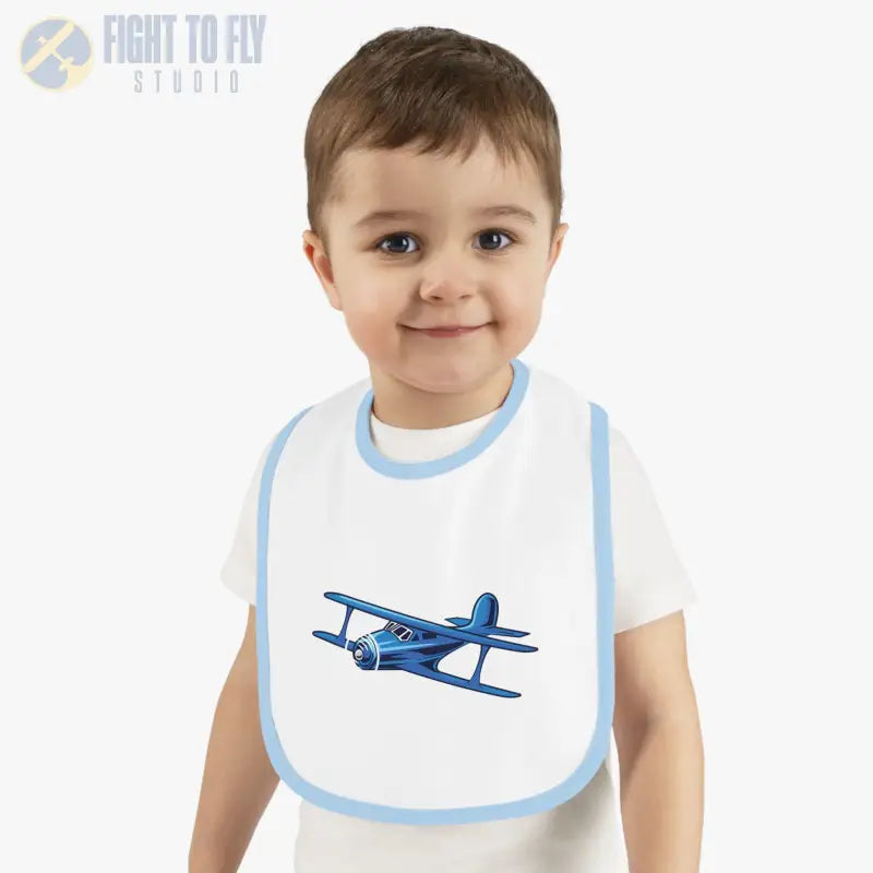 Airplane Baby Bib - Staggerwing Biplane - Kids clothes - Pilot gifts - WWII warbird t-shirt