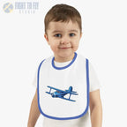 Airplane Baby Bib - Staggerwing Biplane - Kids clothes - Pilot gifts - WWII warbird t-shirt