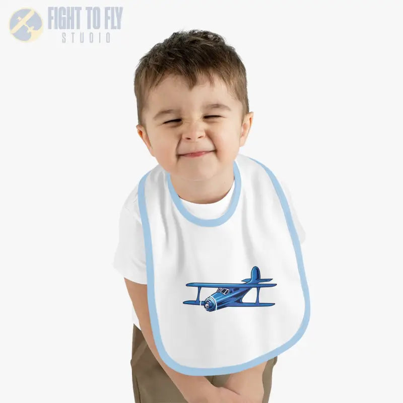Airplane Baby Bib - Staggerwing Biplane - Kids clothes - Pilot gifts - WWII warbird t-shirt