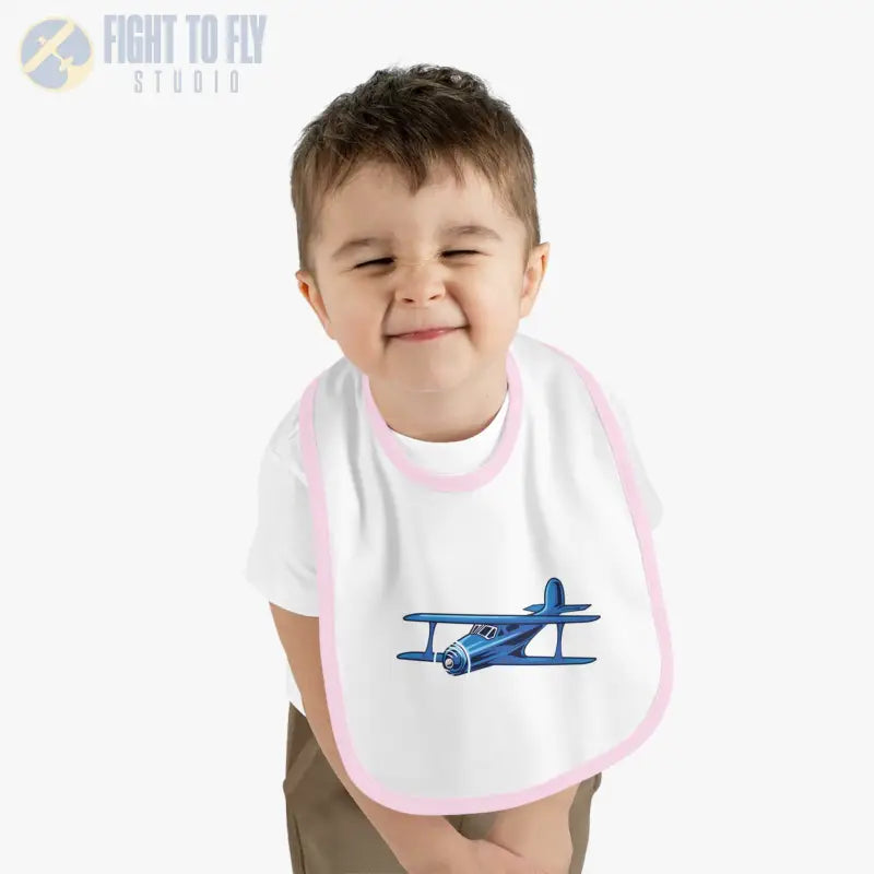 Airplane Baby Bib - Staggerwing Biplane - Kids clothes - Pilot gifts - WWII warbird t-shirt