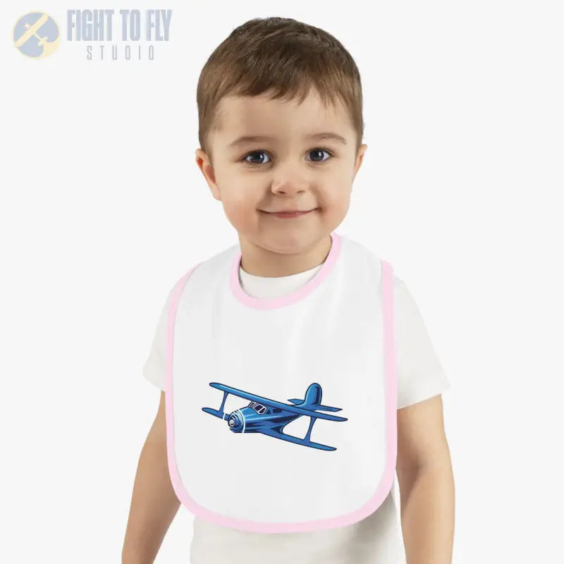 Airplane Baby Bib - Staggerwing Biplane - Kids clothes - Pilot gifts - WWII warbird t-shirt
