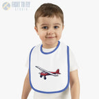 Airplane Design Baby Bib - Red Bush Plane - Kids clothes - Pilot gifts - WWII warbird t-shirt