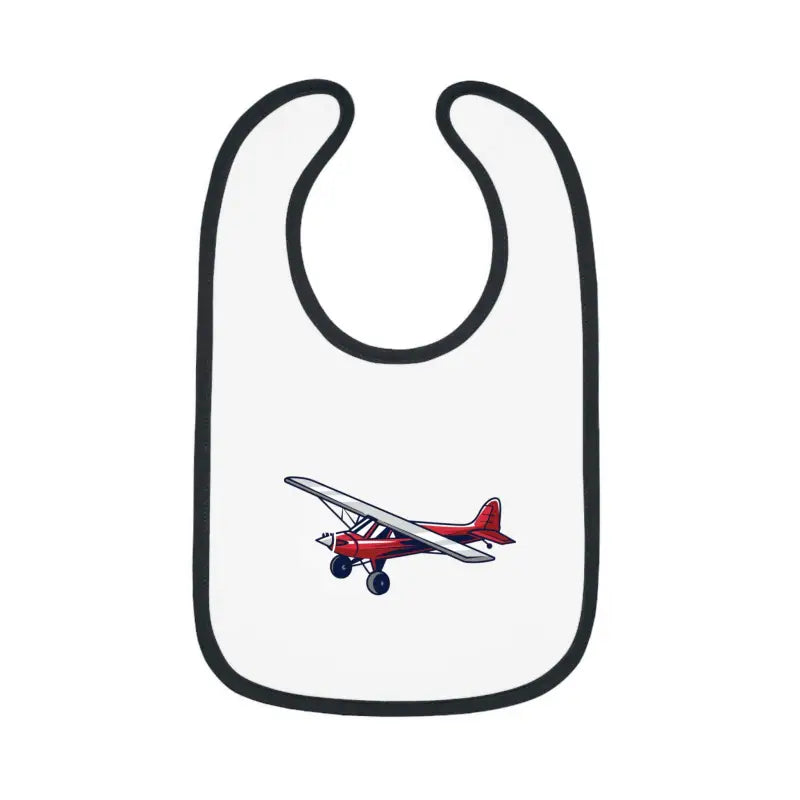 Airplane Design Baby Bib - Red Bush Plane - Kids clothes - Pilot gifts - WWII warbird t-shirt