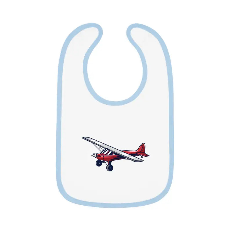 Airplane Design Baby Bib - Red Bush Plane - Kids clothes - Pilot gifts - WWII warbird t-shirt