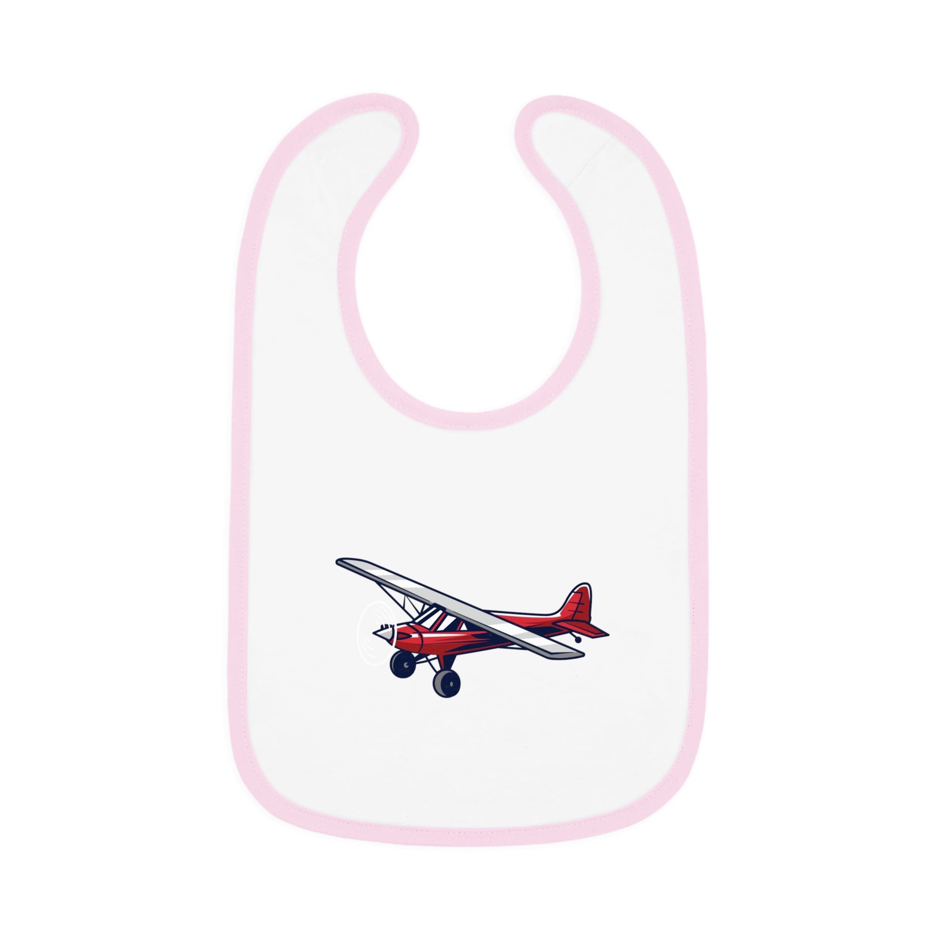 Airplane Design Baby Bib - Red Bush Plane - Kids clothes - Gifts for pilots - Aviation apparel