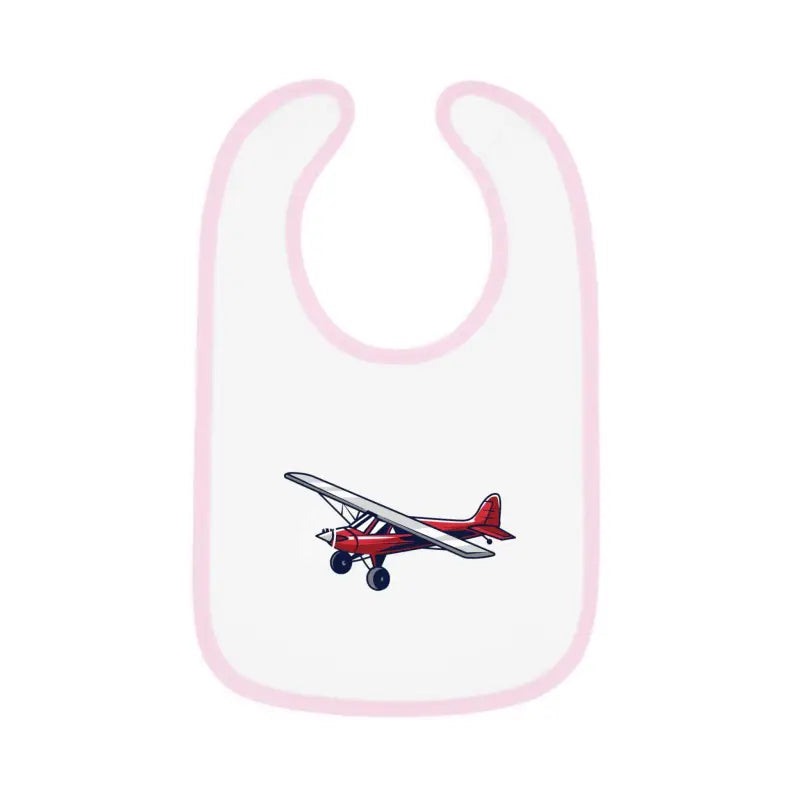 Airplane Design Baby Bib - Red Bush Plane - Kids clothes - Pilot gifts - WWII warbird t-shirt
