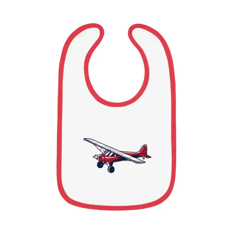 Airplane Design Baby Bib - Red Bush Plane - Kids clothes - Pilot gifts - WWII warbird t-shirt