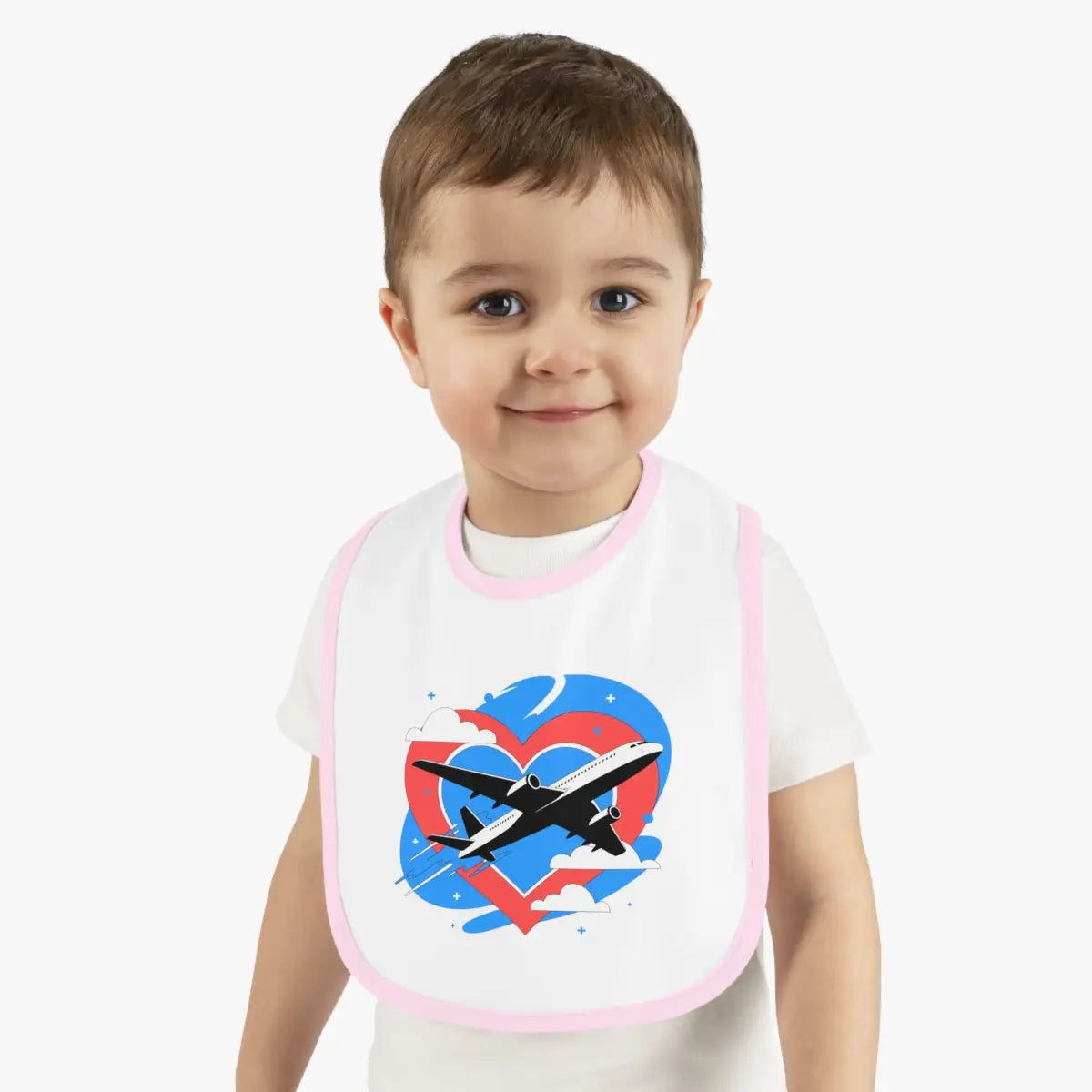 Airplane Love Baby Bib - Kids clothes - Pilot gifts - WWII warbird t-shirt