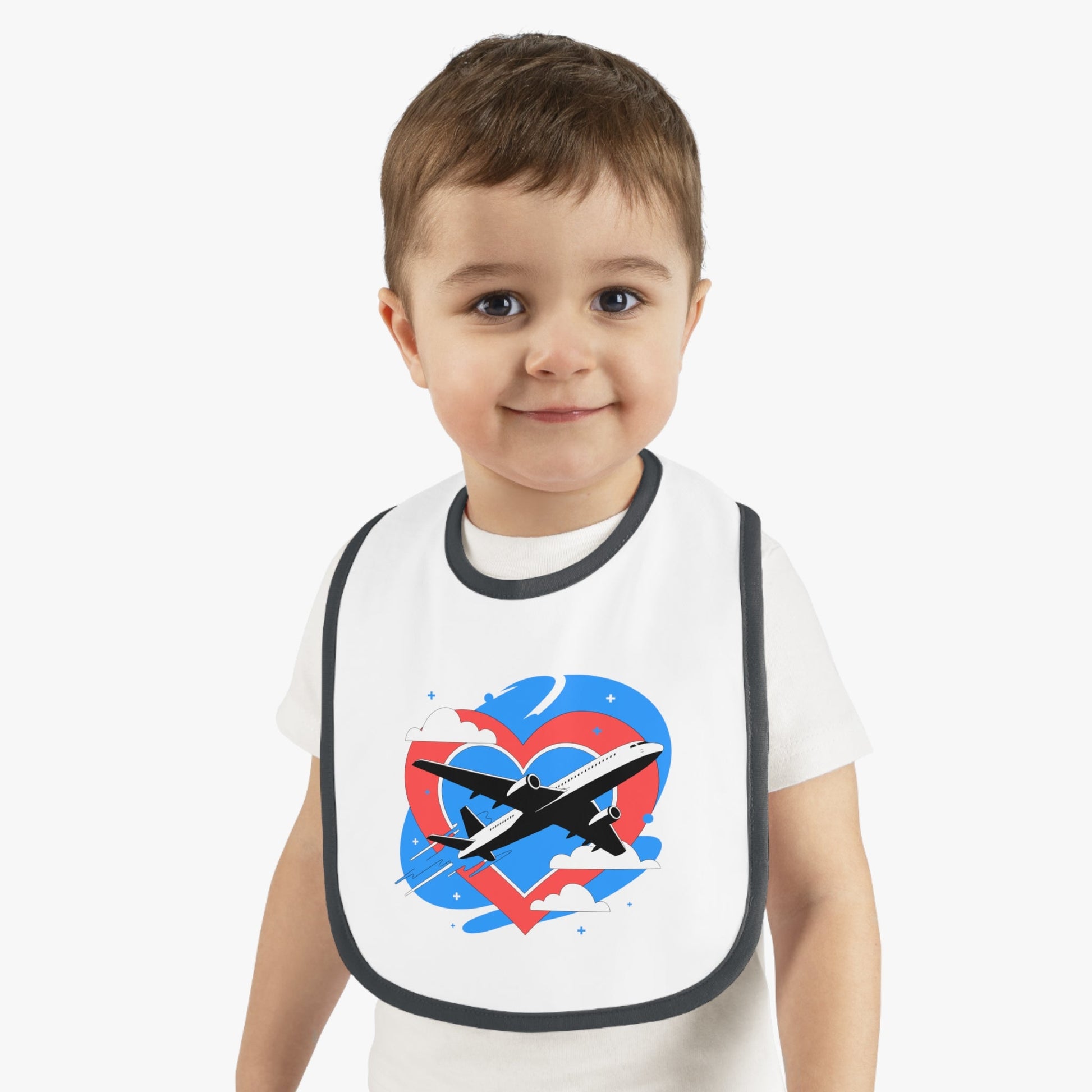 Airplane Love Baby Bib - Kids clothes