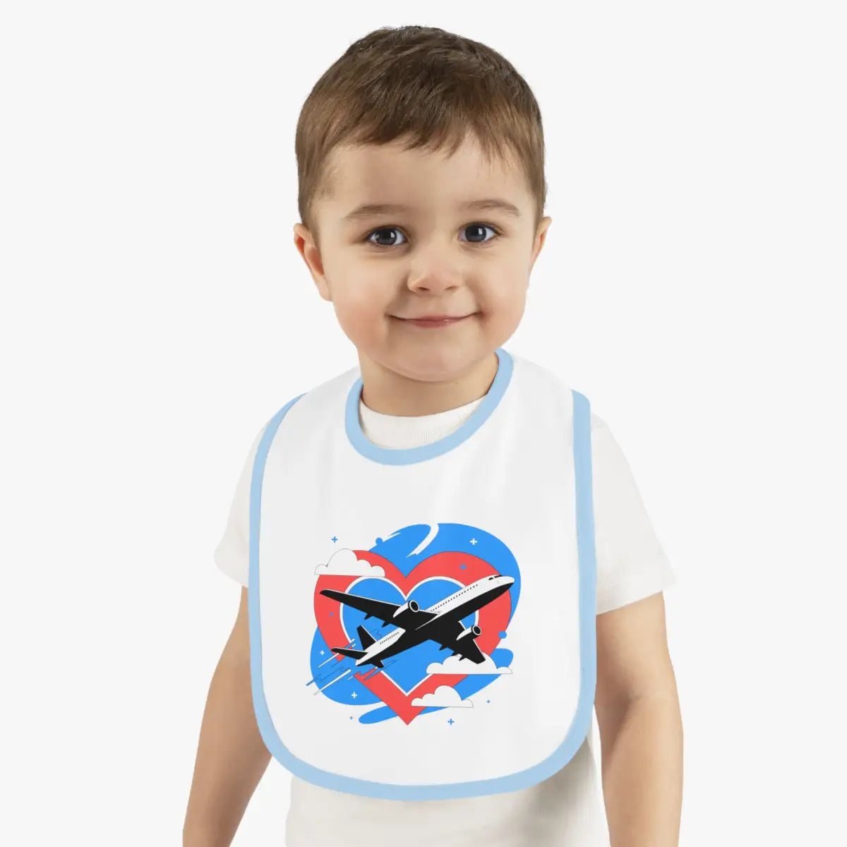 Airplane Love Baby Bib - Kids clothes - Pilot gifts - WWII warbird t-shirt